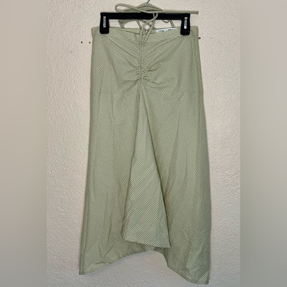 Proenza schouler white label gingham tie front midi skirt - Picture 3 of 6